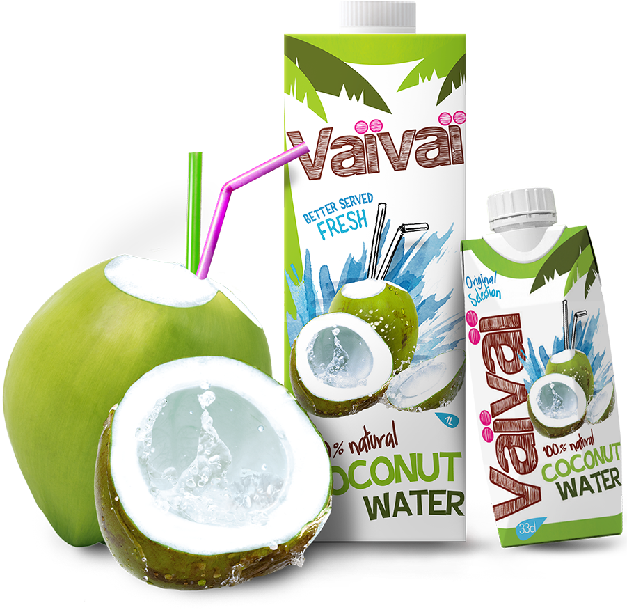 Vaivai 100% Natural Coconut Water - Vai Vai Coconut Water (900x900), Png Download
