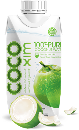 Original Coconut Water - Cocoxim Kokosová Voda S Příchutí Ananasu 330 Ml (305x459), Png Download