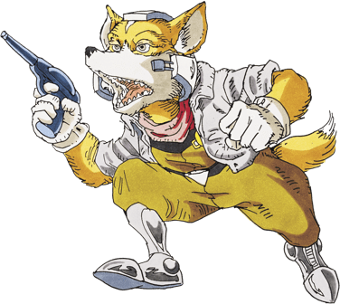 Fox Mcloud - Star Fox Snes Png (376x336), Png Download