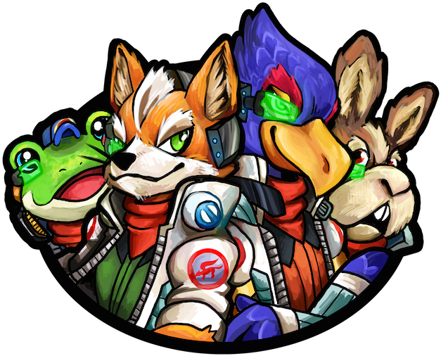 “ Star Fox Fleet “i Cannot Wait For Starfox Zero - Falco Lombardi Star Fox Zero Fanart (500x433), Png Download