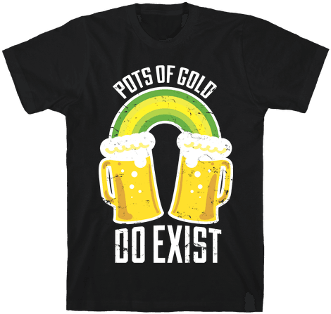 Special Pictures Of Pots Gold Pot Rainbow T Shirts - T Shirt Sushi Meow (484x484), Png Download