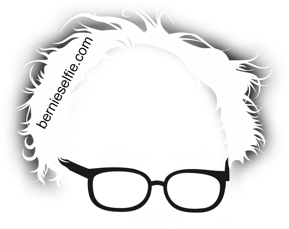 Com Uses Your Selfie To Support Bernie Sanders For - Pin-back Button (1200x1200), Png Download