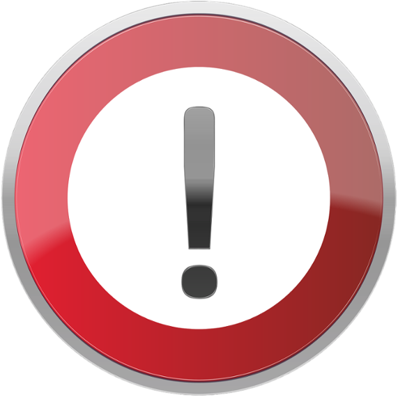 5 Warning Signs Your Computer Needs Repair Clip Royalty - Circle (640x570), Png Download