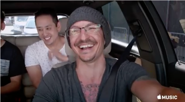 Chester Bennington Avec Son Groupe Linkin Park Et L'acteur - Family Car (1200x630), Png Download