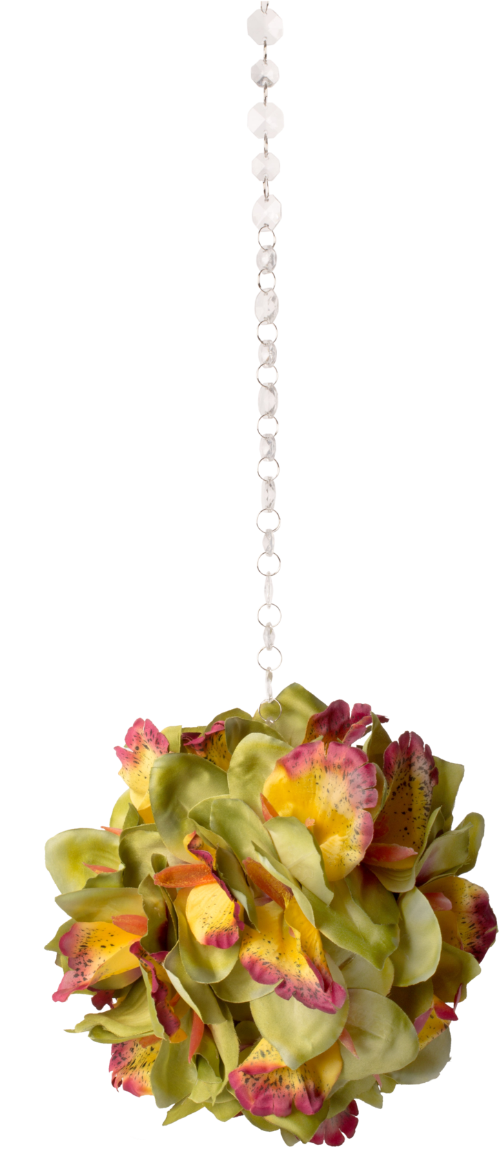 Orchid Hanging Flower Ball - Artificial Flower (1365x2048), Png Download