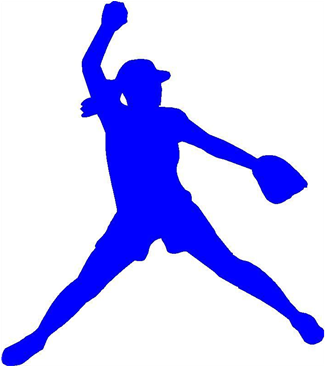 Softball Pitcher Clipart - Girls Fastpitch Pitcher Ornament (round) (960x365), Png Download