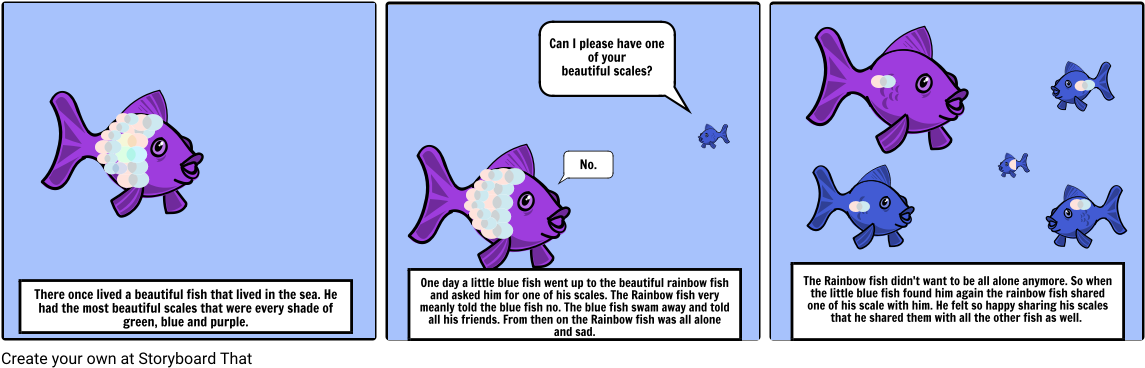 The Rainbow Fish (1164x385), Png Download