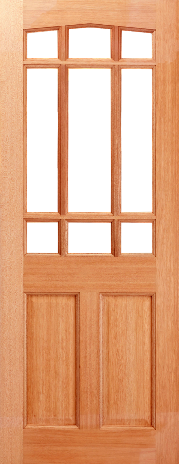 Downham Swept Head Hardwood Door Unglazed - Home Door (620x1600), Png Download