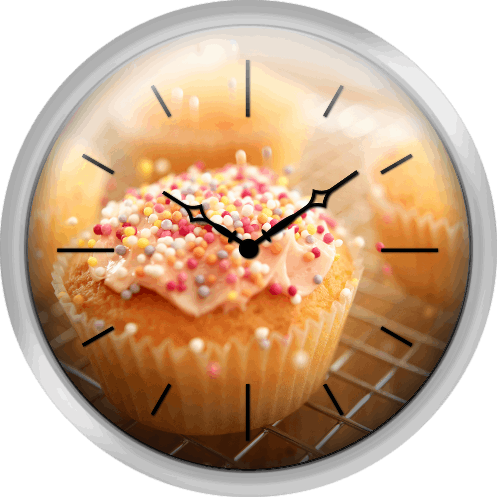 Sprinkles Falling On Frosted Cupcake - Cupcakes: Mit Liebe Gebacken - Lecker Garniert (wandkalender (992x992), Png Download