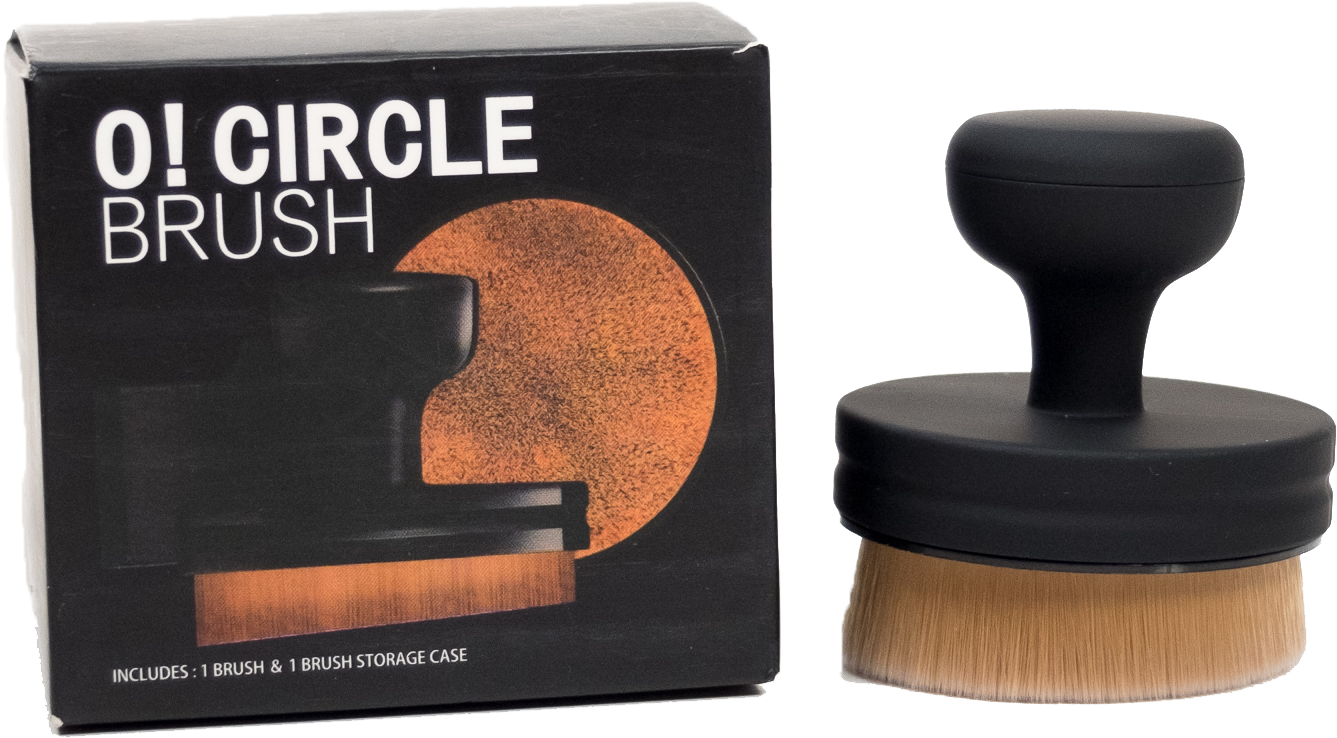O'circle Brush - Circular Synthetic Foundation Makeup Brush Flat Angled (2000x2000), Png Download