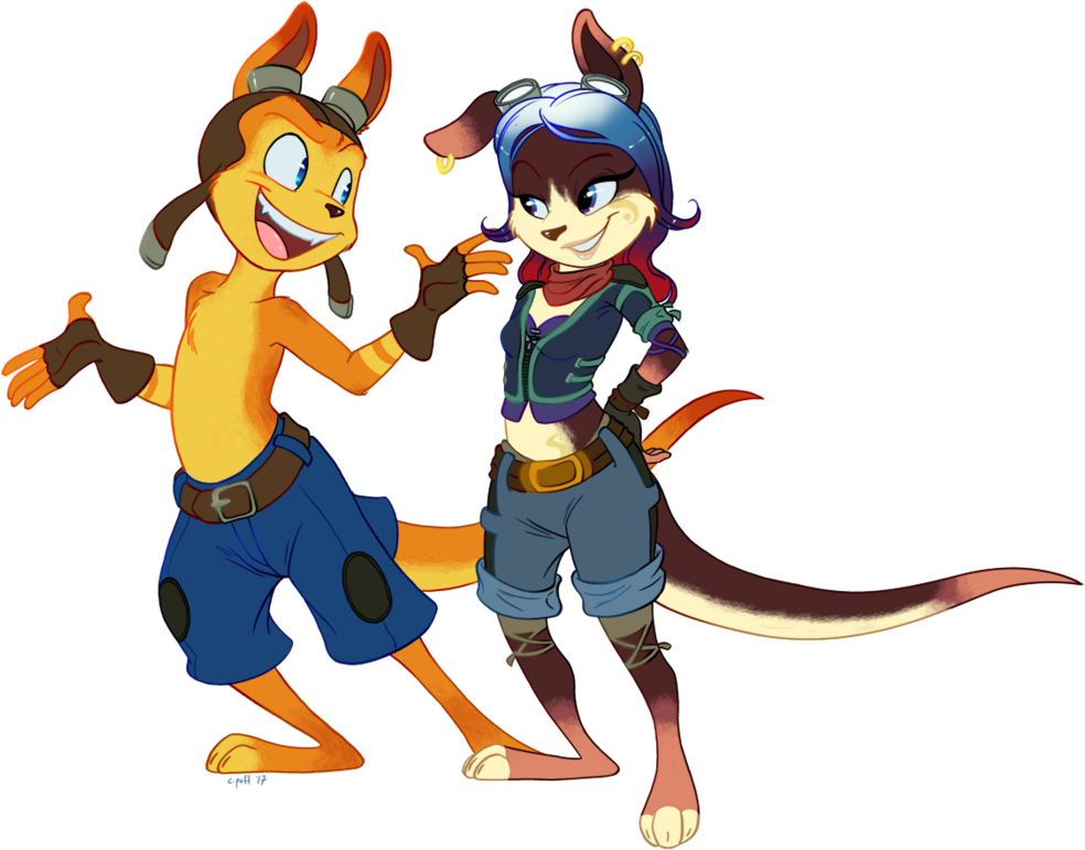 Daxter And Nasrin Rose By C-puff - Jak And Daxter (1015x787), Png Download