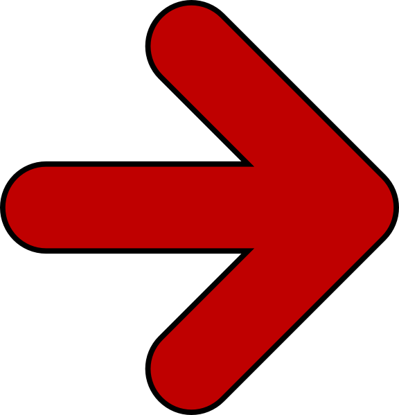 Red And Black Arrow (576x599), Png Download