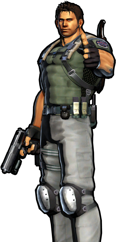 Chris Redfield Ultimate Mvc3 Full Victory - Chris Redfield Mvc Infinite (1024x1024), Png Download