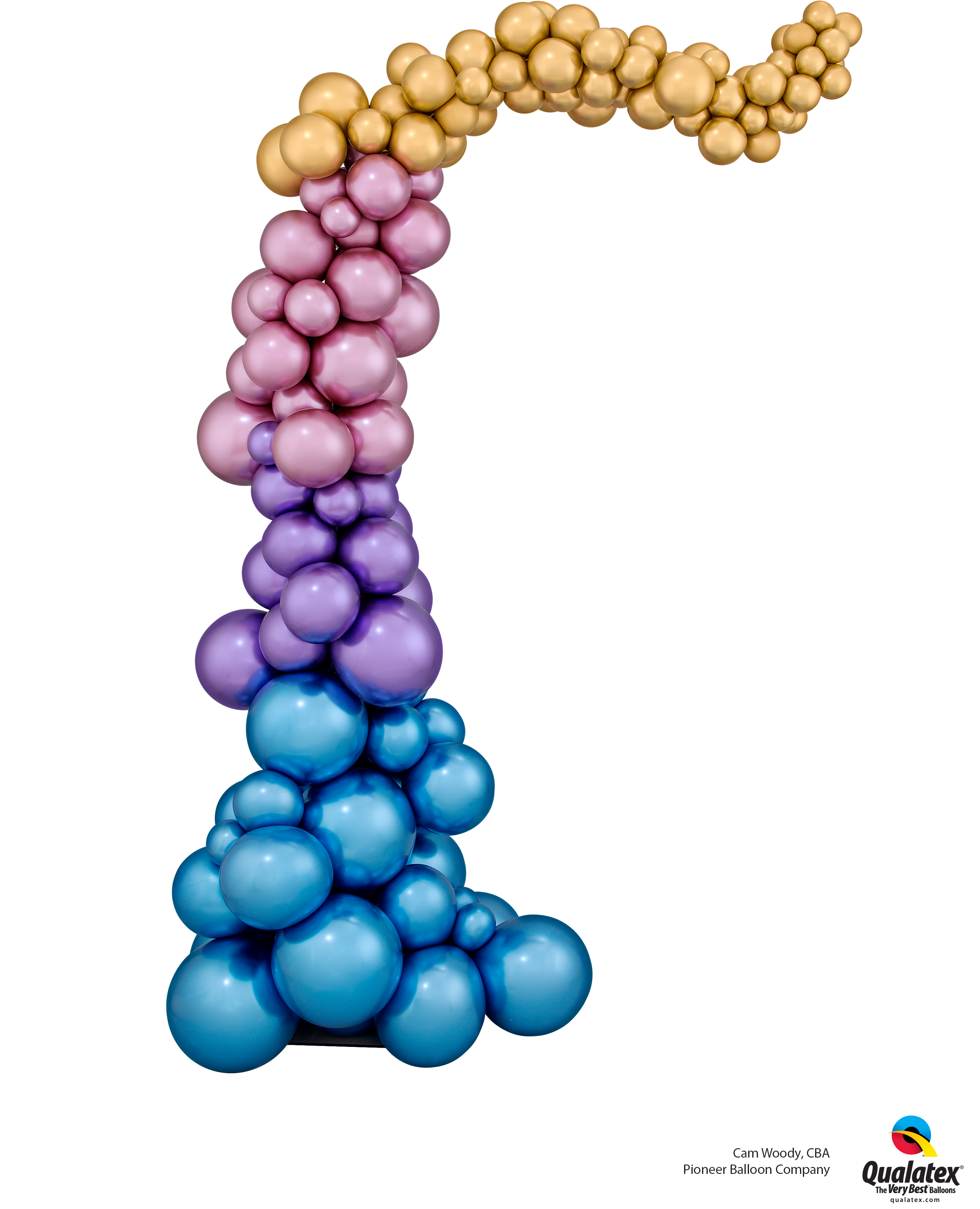 Organic Chrome Arch Using The New Qualatex Chrome Balloons - Organic Balloon Demi Arch (2400x3200), Png Download