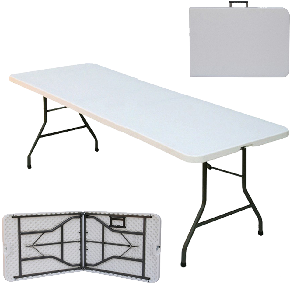 6ft Folding Table - Correll, Inc. 72" Rectangular Folding Table (1000x1000), Png Download