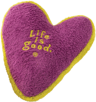 Plush Heart Squeaky Dog Toy - Dog Toy (570x570), Png Download