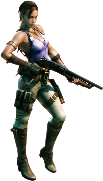 Hardcore Gamer's Iq Test - Resident Evil 5 Female (391x600), Png Download