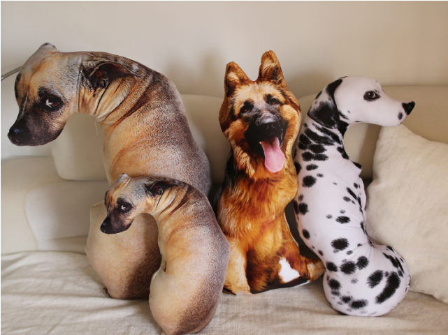 Creative Simulation Dog Toys Plush Doll Cartoon Cushion - Dog Toy Creative (640x640), Png Download
