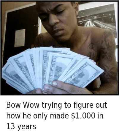 Life, Money, And Work/job - Bow Wow Challenge Meme (400x452), Png Download