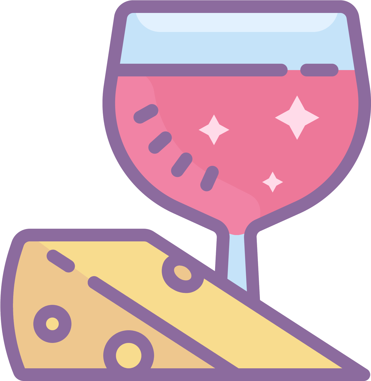 Food And Wine Icon - Food Icon Png Pink (1600x1600), Png Download