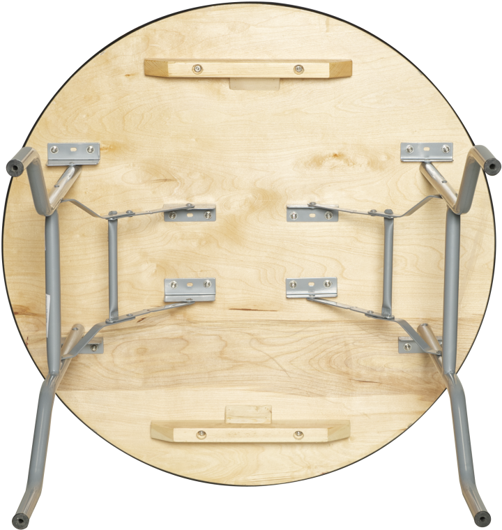 European Birch 36" Round Wood Banquet Folding Table - Pre Sales Round Table W Birch Plywood Top (910x1155), Png Download