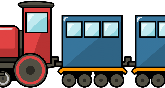 Long Clipart Toy Train - Train Clipart Transparent Background (640x480), Png Download