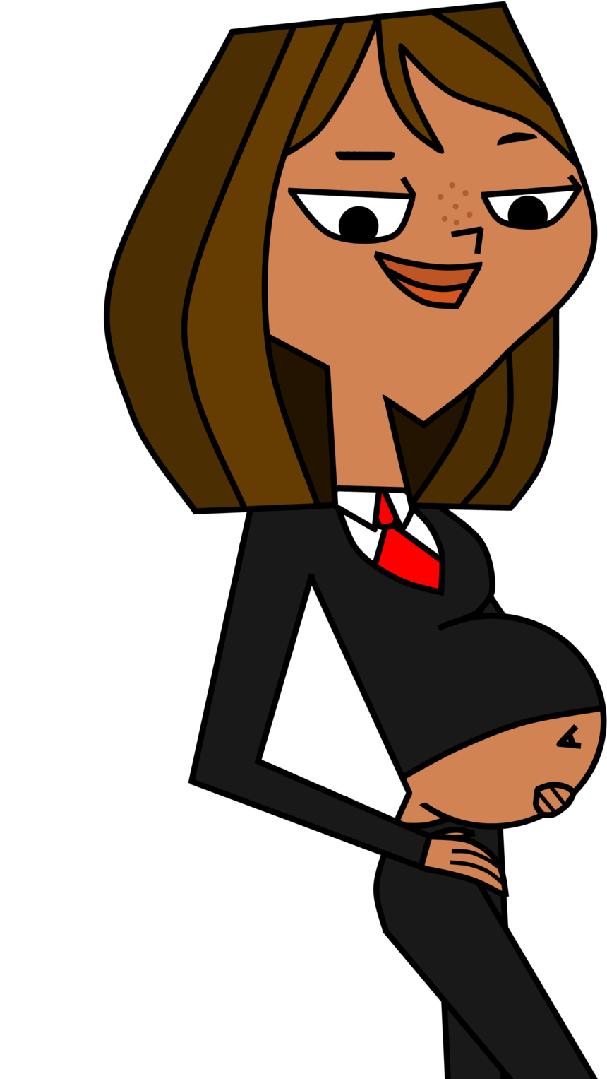 Pregnant Lawyer Courtney By Pregnantlover5 Pregnant - Total Drama Courtney Belly (860x1527), Png Download