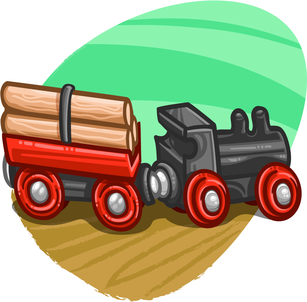Toy Train - Illustration (1024x1024), Png Download