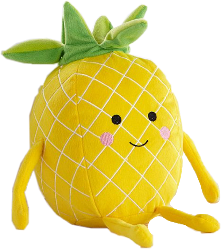 Yellowstickers Yellow Pineapple Pillow Emoji Freetoedit - Emoji (720x810), Png Download