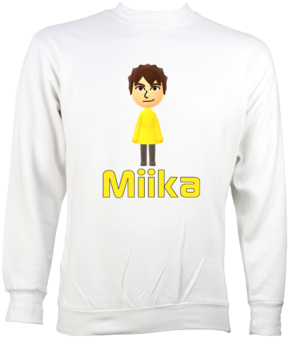 Mika & Nintendo Mii Sweater - Sweatshirt (480x480), Png Download