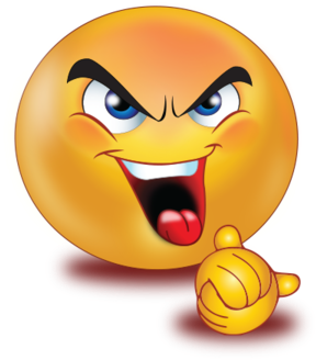 Evil Snake Smile Holding Hands - Smiley (384x384), Png Download