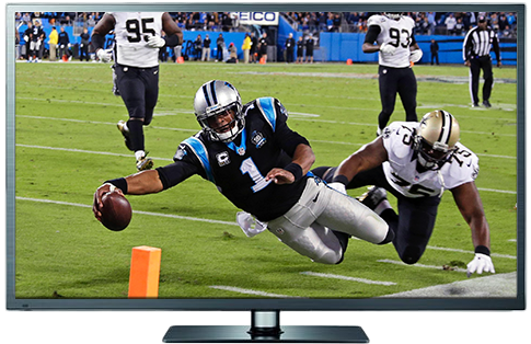 Nfl Sunday Ticket - Cam Newton Carolina Panthers 2014 Nfl Action (504x339), Png Download