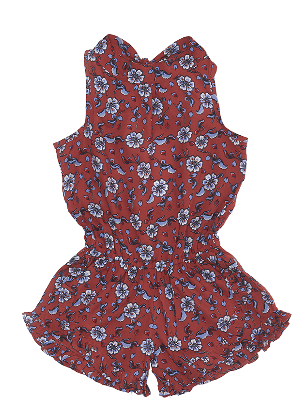 Mii Love Mu Neck Tie Jumpsuit - Blouse (1000x1500), Png Download