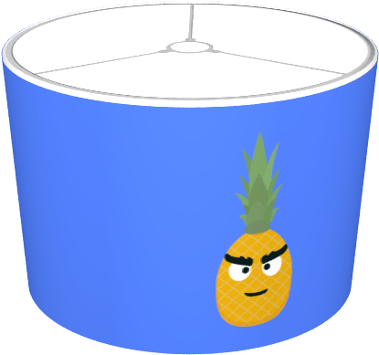 Angry Pineapple - Cartoon (674x516), Png Download