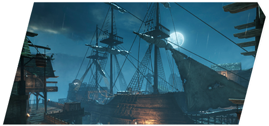 Pirate - Call Of Duty Ghosts Ship (579x247), Png Download