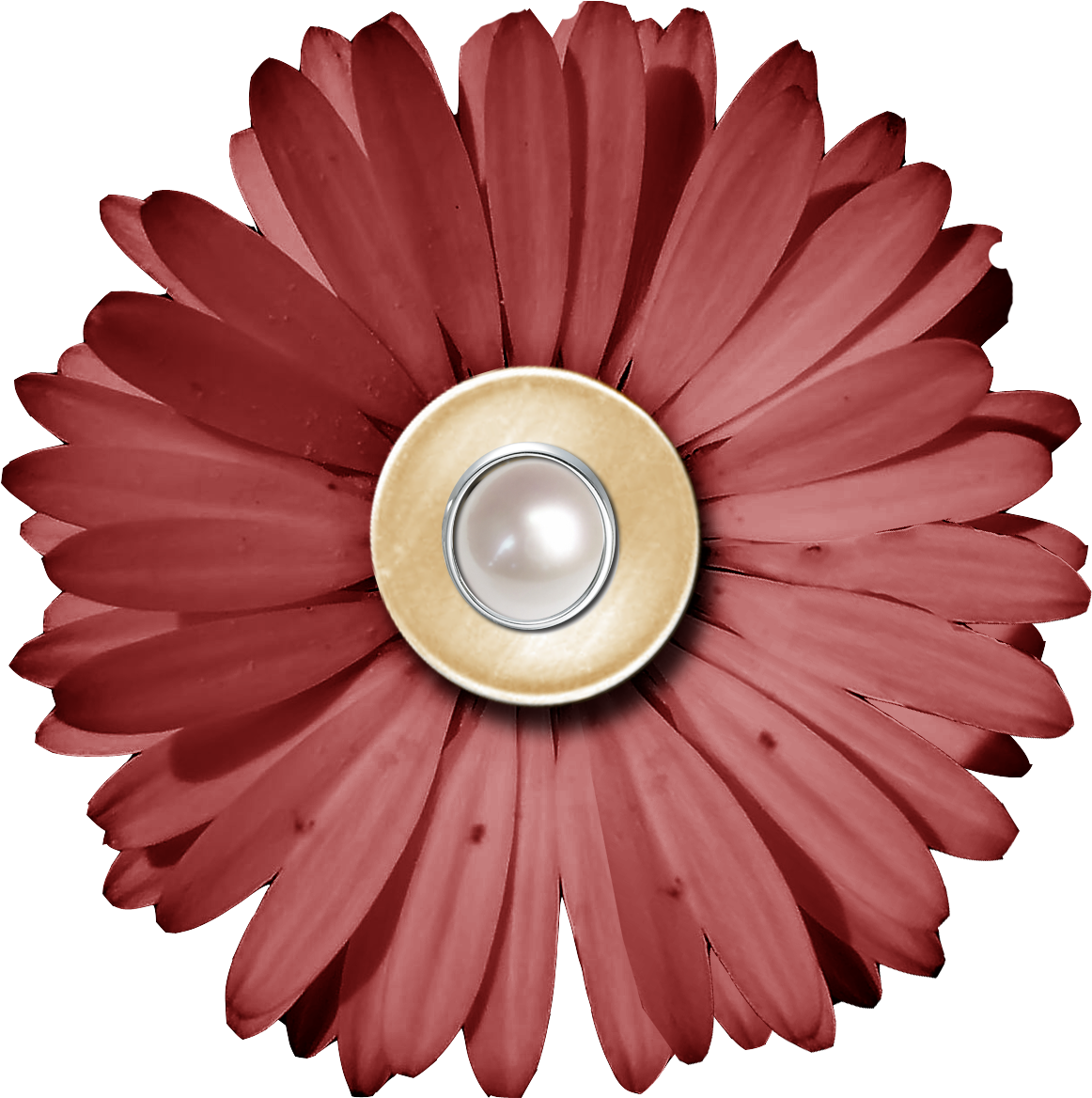 Download Zipped Elements Here - Flower Digital Scrapbook Embellishments (1200x1200), Png Download