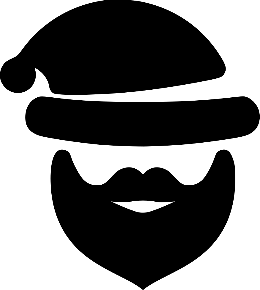 Santa Claus Head (876x980), Png Download