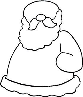 How To Draw Santa Claus - Line Art (678x600), Png Download