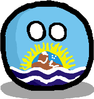 Santa Cruzball - Delaware Countryball (426x426), Png Download