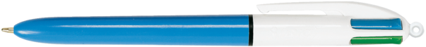 Balpen Bic 4kleuren Assorti Medium - Bic Dessin (640x480), Png Download