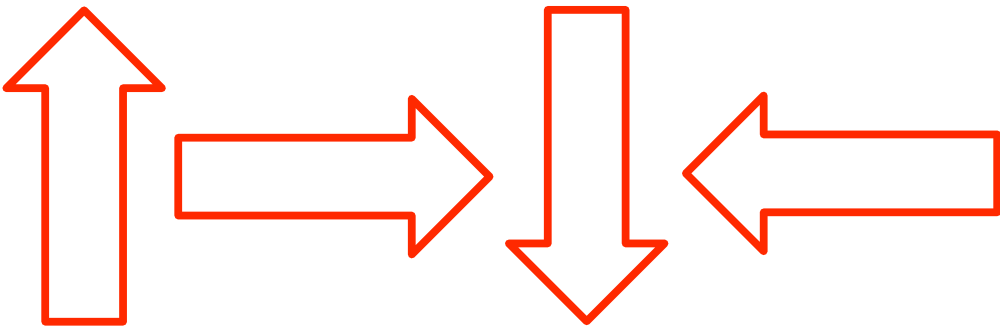 Straight Arrow Set - Clip Art (1000x327), Png Download