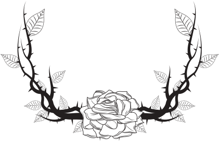 Vector Circle Of Thorns (550x550), Png Download