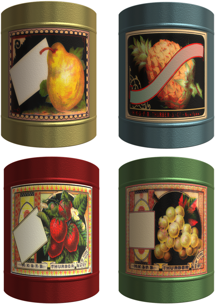 Scrapbook Scrap Elements, Food Drink - Tin Can (738x1024), Png Download