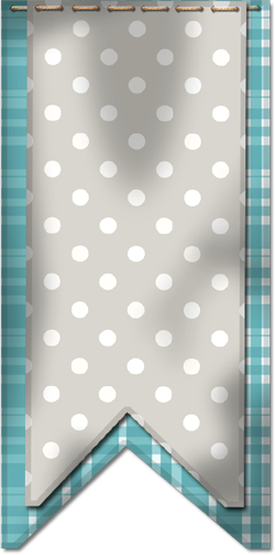 Free Sunny Kit 50 Forked Ribbon Digital Scrapbook Element - Polka Dot (250x503), Png Download