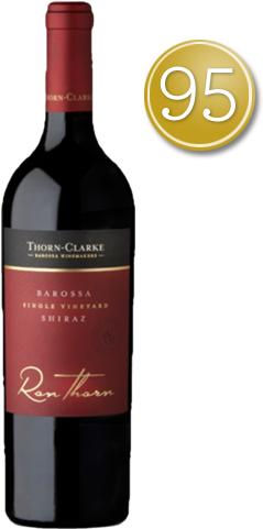2014 Thorn-clarke Ron Thorn Shiraz - Wine Bottle (378x500), Png Download