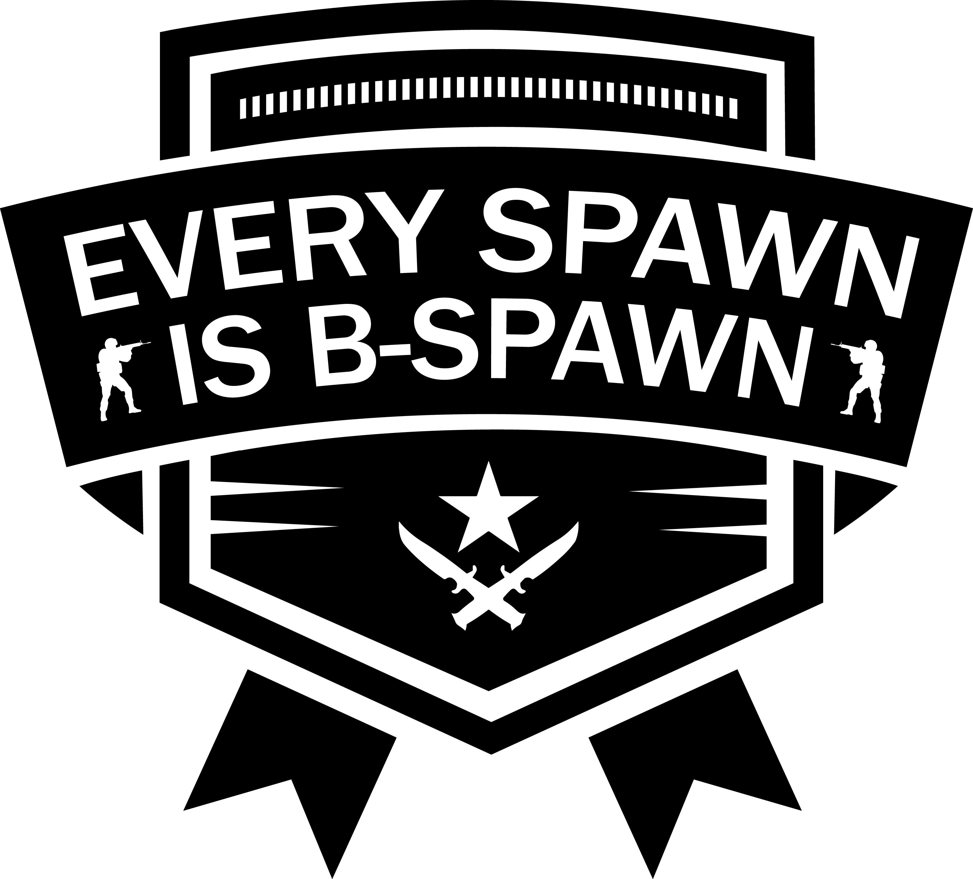 Every Spawn Is B-spawn Apparel - Emblem (3273x2956), Png Download