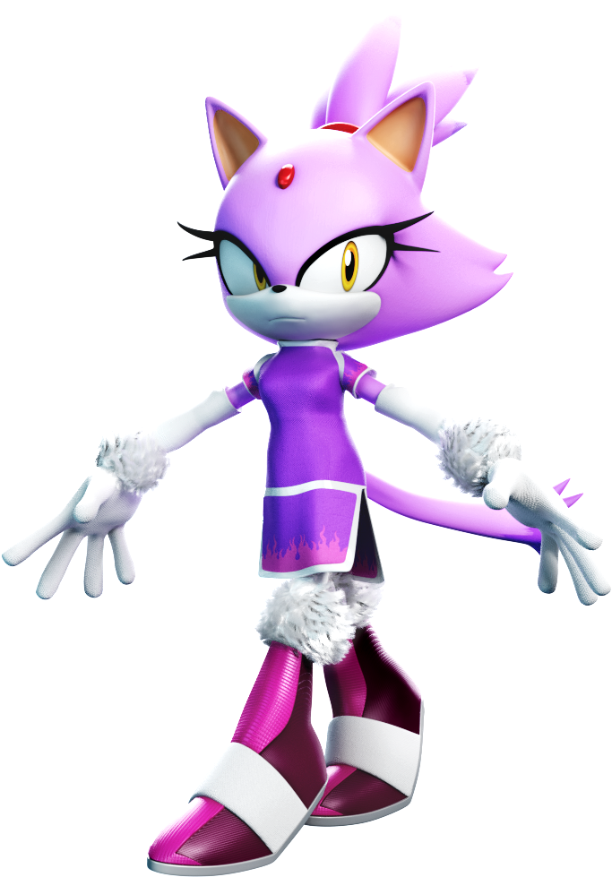 17 Feb - Blaze The Cat Gymnast (1000x1000), Png Download