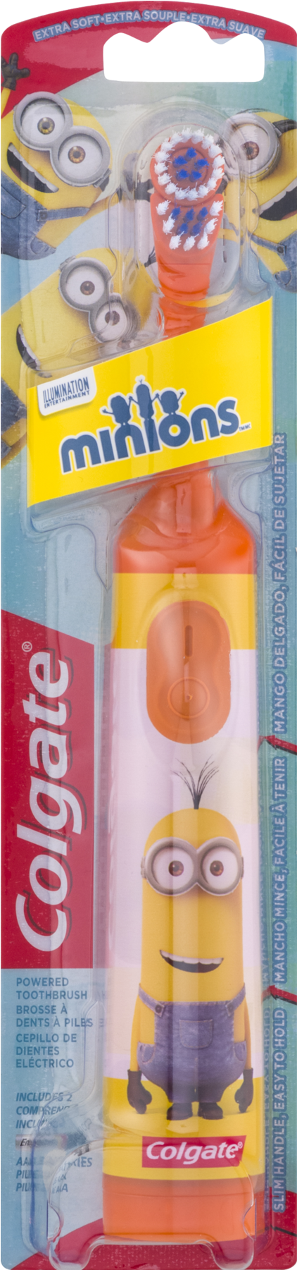 Colgate Minions Extra Soft Powered Toothbrush (1800x1800), Png Download