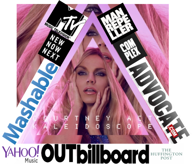Courtney Act's Debut Ep Kaleidoscope' Came Out Yesterday - Courtney Act / Kaleidoscope (619x528), Png Download