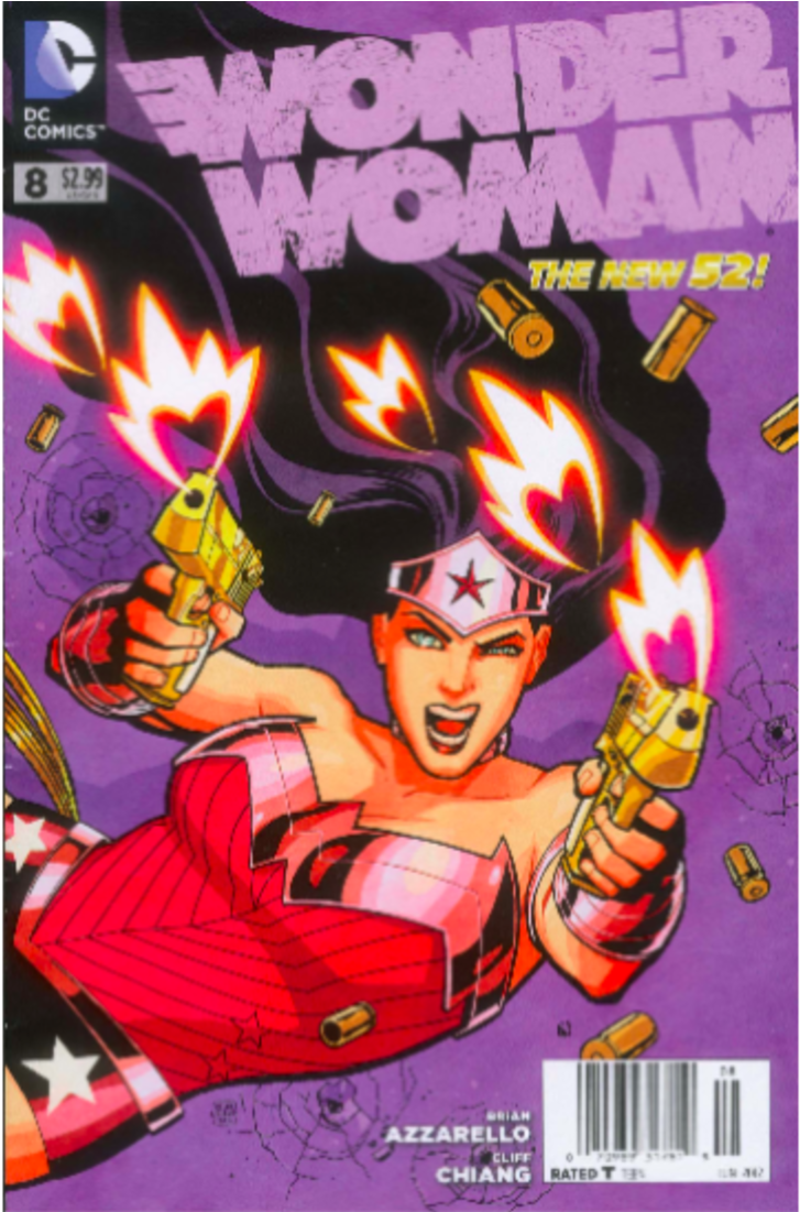 41541 Story Inline Image - Wonder Woman With Gun (1950x1100), Png Download